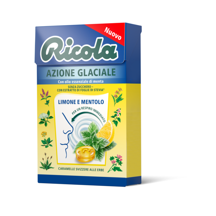 Glacial Action Zitrone und Menthol Ricola 50g