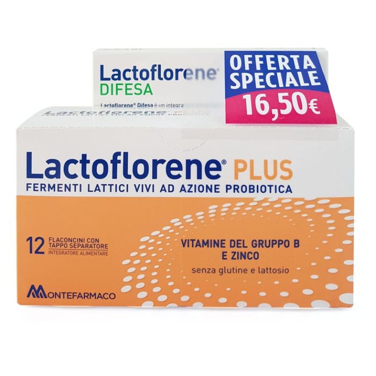 Lactoflorene Plus + Lactoflorene Defense 12 Fläschchen + 10 Sachets