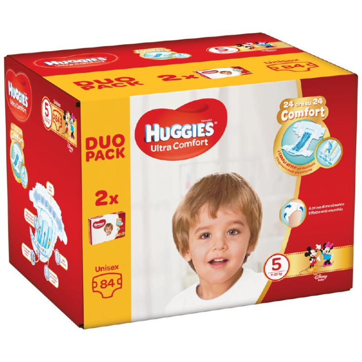 Ultra Comfort Unisex 5 Duopack Huggies 84 Stück