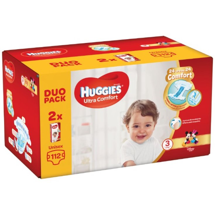 Ultra Comfort Windeln 3 DuoPack Huggies 112 Stück