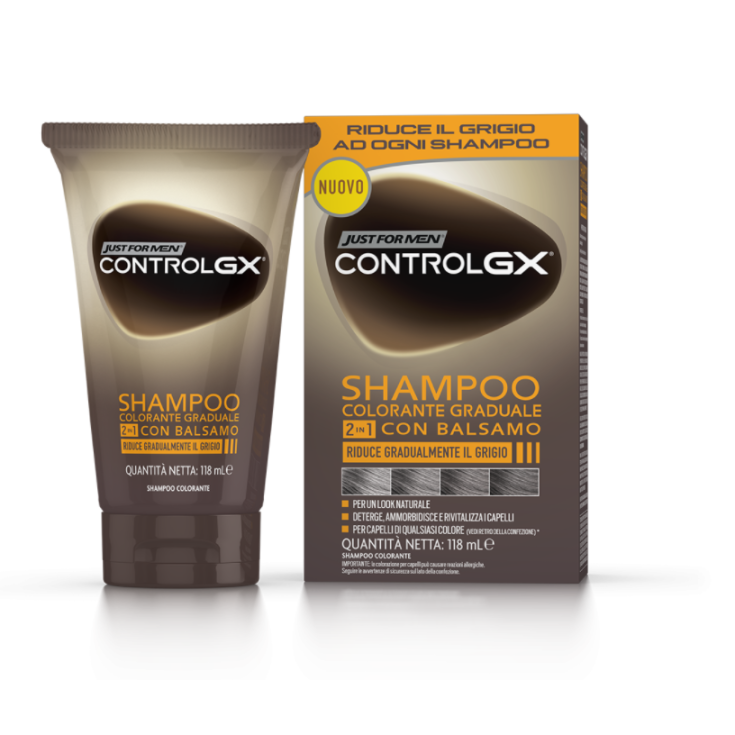 Control Gx 2 in 1 Gradual Color Shampoo nur für Männer 118 ml