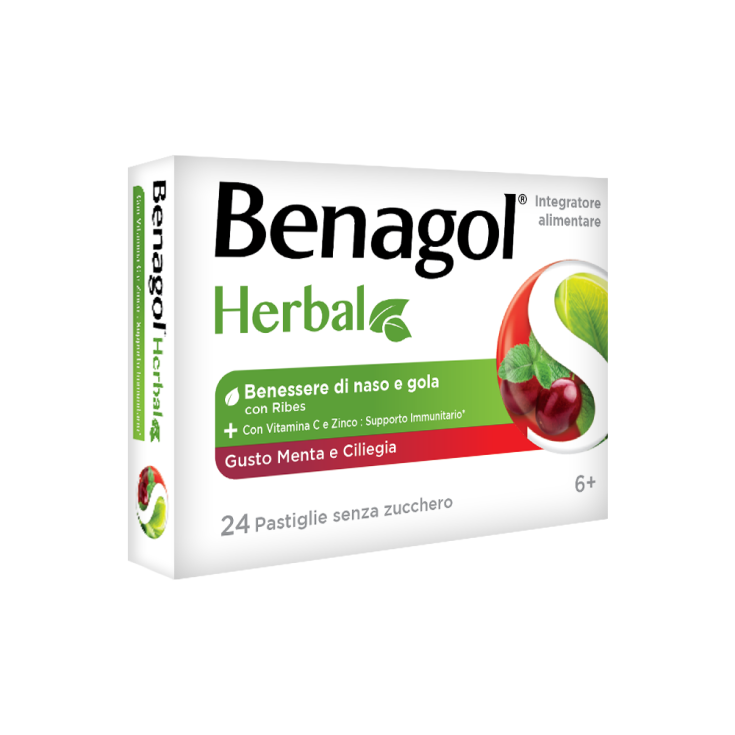 Kräuterminze Cold Cherry Benagol 24 Tabletten