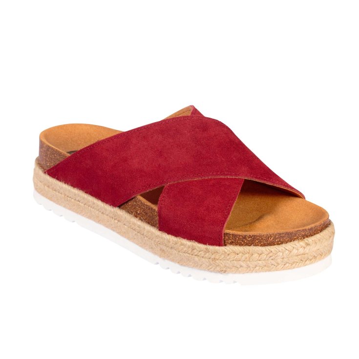 MALINDY DAMENHAUSSCHUHE WILDLEDER ROT N37 Dr.SCHOLL®