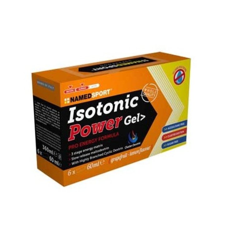 Box Isotonic Power Gel Grapefruit-Zitrone NamedSport 6x60ml
