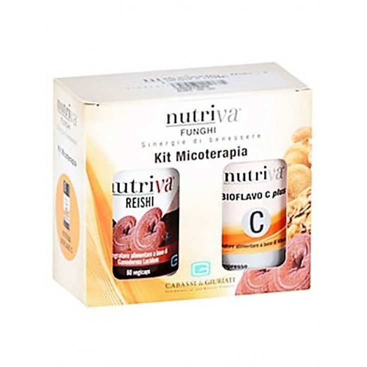 Nutriva Kit Micotherapy Reishi + Bioflavo C Plus Cabassi & Giuriati 2x60 Tabletten