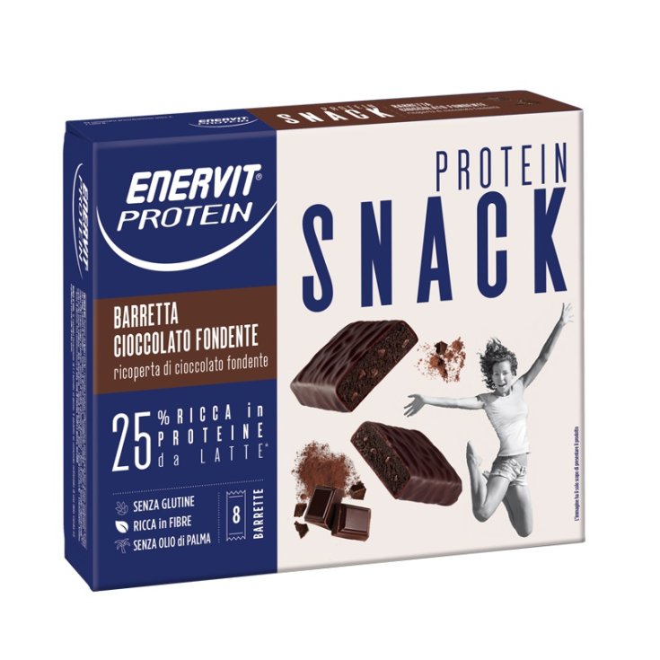 Snack Protein Dark Chocolate Enervit Protein 8 Riegel