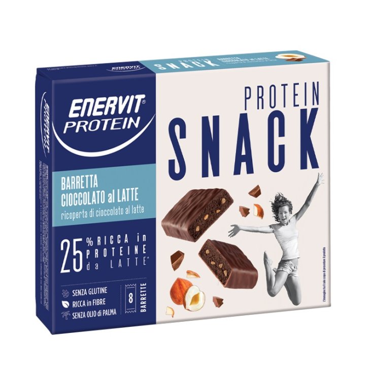 Snack Protein Milchschokolade Enervit Protein 8 Riegel