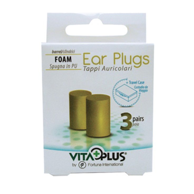 VITAPLUS® Zylindrische Gehörschutzstöpsel 3 Paar