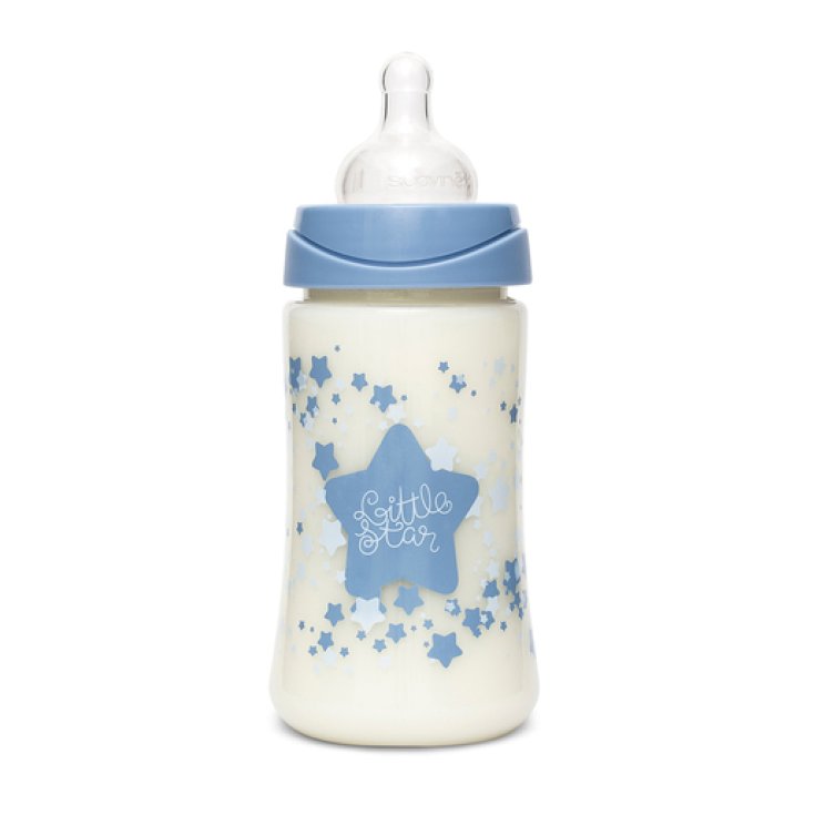 Premium Babyflasche Medium Flow Blau Suavinex 270ml