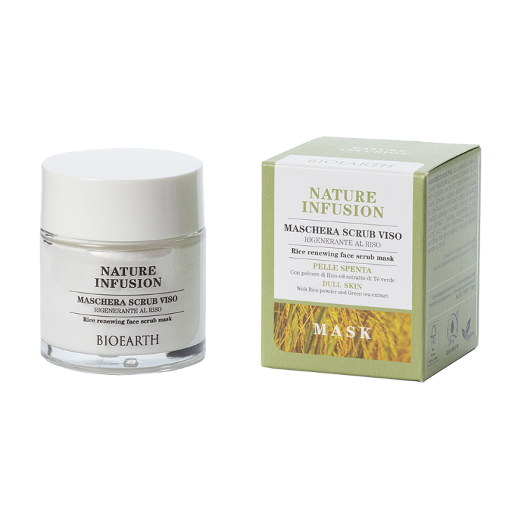 NATURE INFUSION BIOEARTH Reis-Gesichtspeeling-Maske 100ml