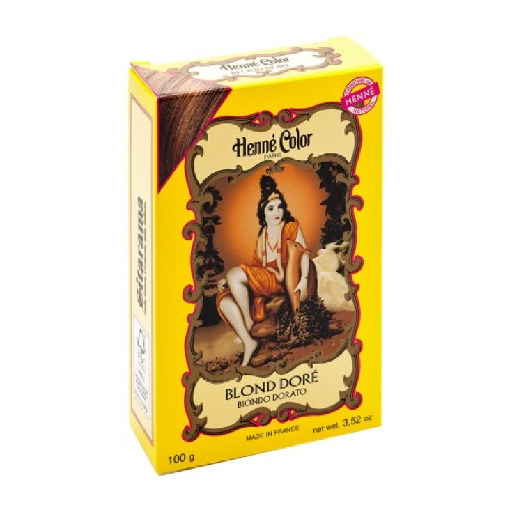 HENNA-PULVER IN GOLDENER BLONDER FARBE 100g