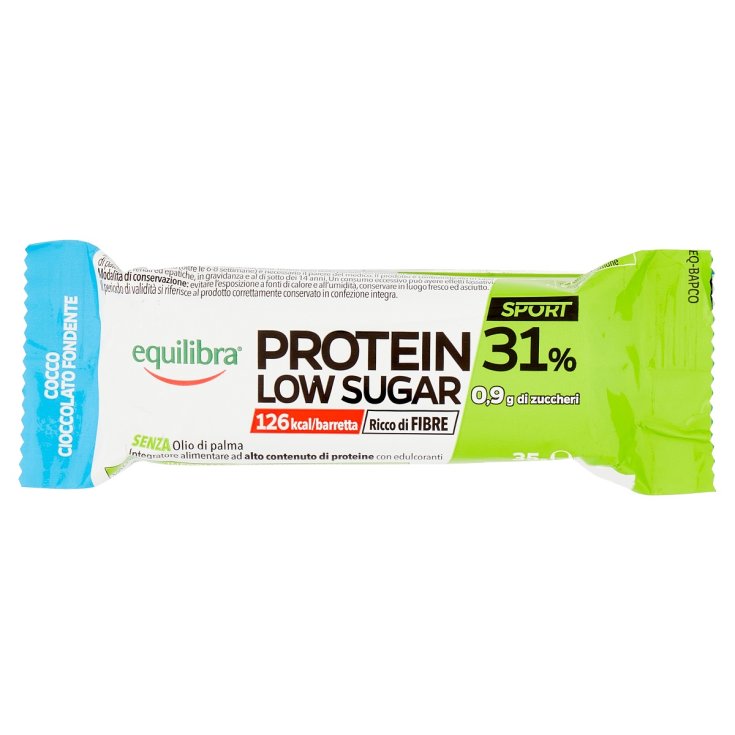 Protein 31% Low Sugar Crunch Dark Choco Caramel Equilibra® 40g