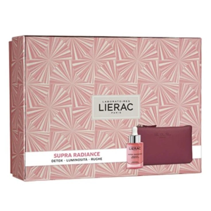 SUPRA RADIANCE Serum 30ml + Clutch aus Leder Rue des Fleurs LIERAC