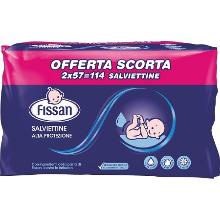 Fissan High Protection Wipes 2x57 Stück