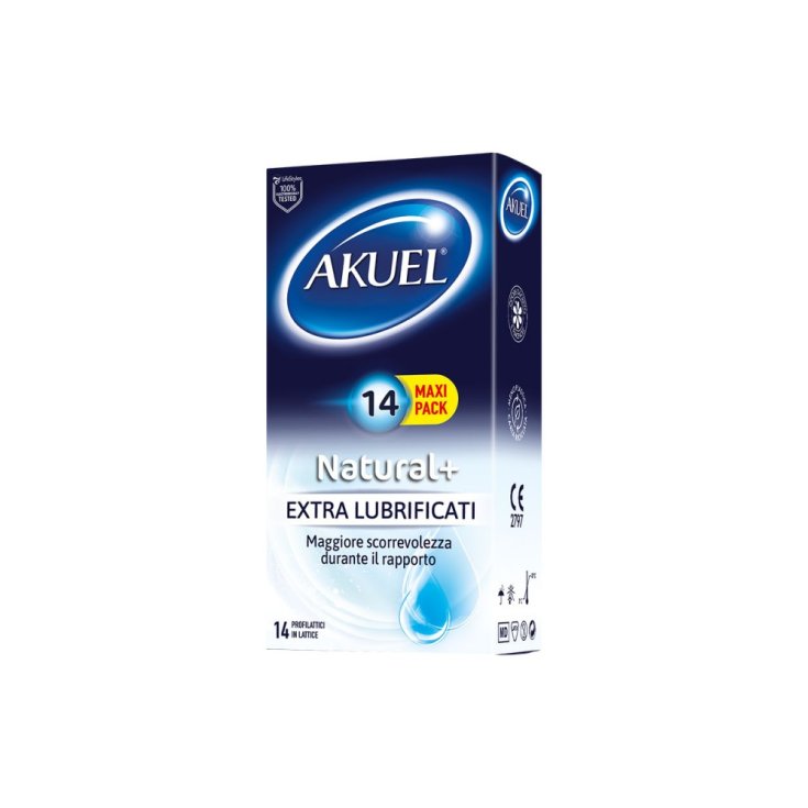 Natural + Extralubricated Akuel 14 Kondome