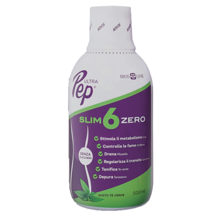 Ultra Pep Slim 6 Zero Grüner Tee Bios Line 500ml