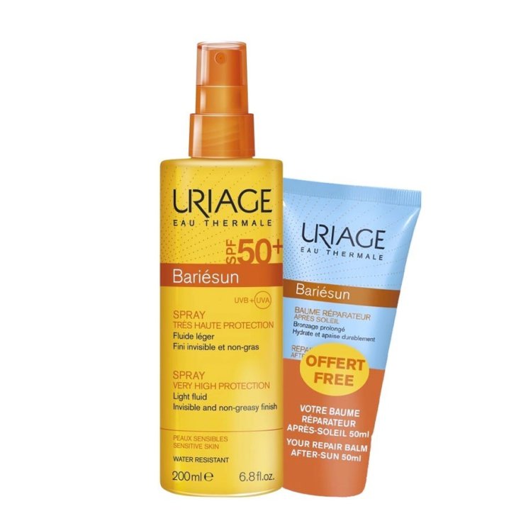 Bariésun Spray Spf50 + mit Uriage After Sun 200ml + 150ml