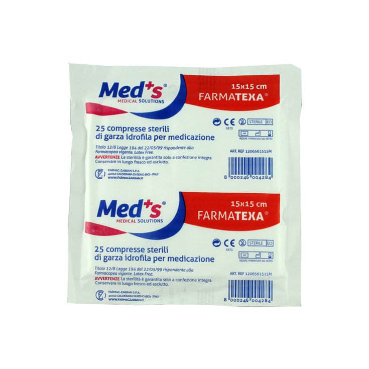 MED'S® GARZA FARMATEXA® 12/8 15X15 50 Stück