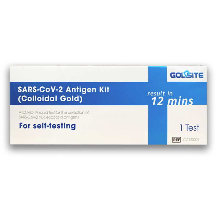 Selbsttest Diagnostik Sars-CoV-2 Antigen Kit Goldsite 1 Test