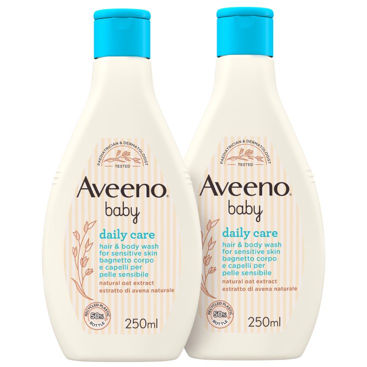 Aveeno Baby Body & Hair Bath 2x250ml
