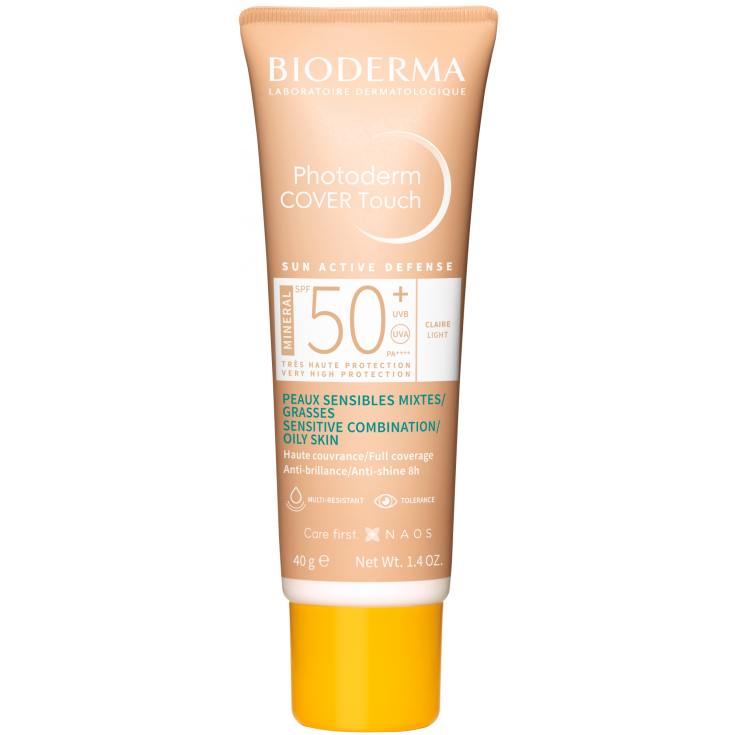 Photoderm Cover Touch Mineral Spf50 + Claire Bioderma 40g