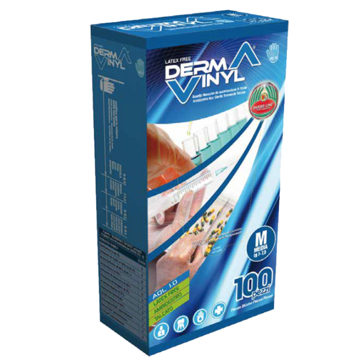 Dermavinyl puderfreie Handschuhe Größe S 100