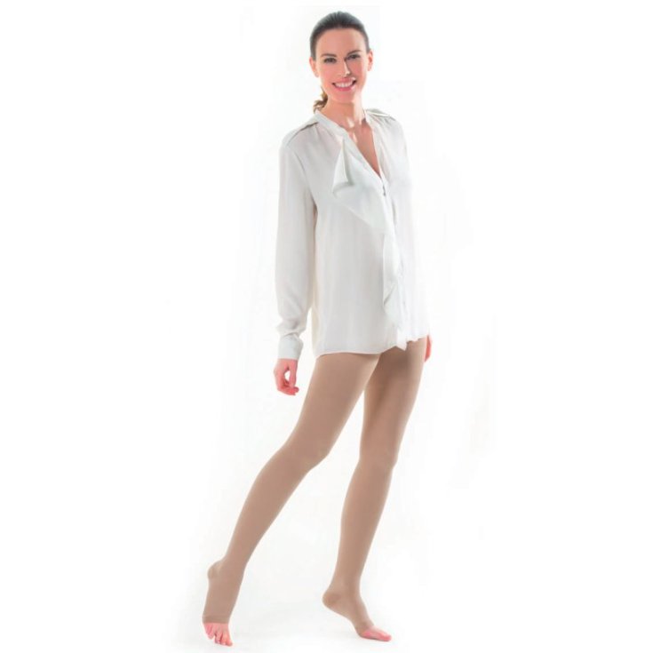 KAMILA MICRO C1 LANGE OFFENE STRUMPFHOSE BEIGE FARBE GRÖSSE L