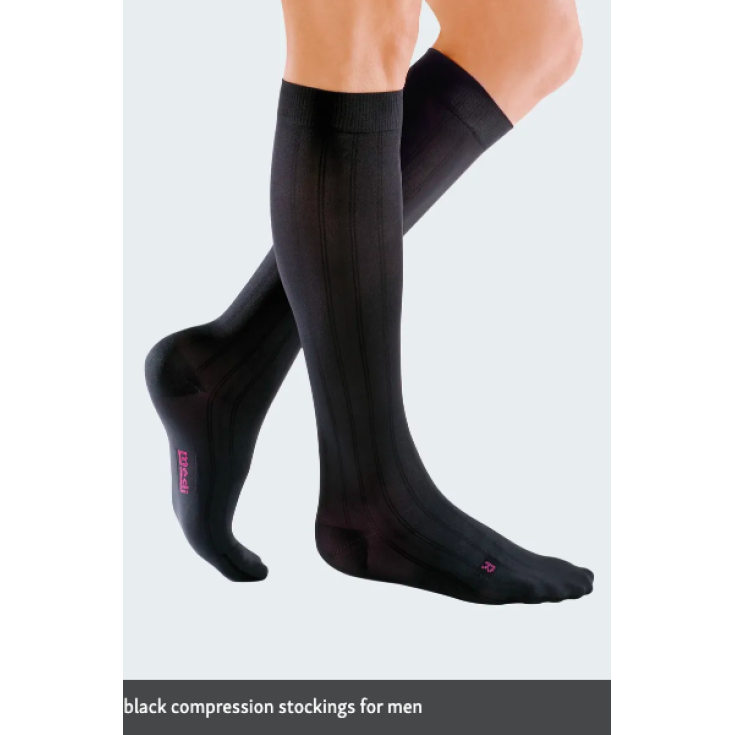 Swing Cotton 1550 Herrenkniestrümpfe 15mmHg Farbe Schwarz Größe 4 Mediven® 1 Paar