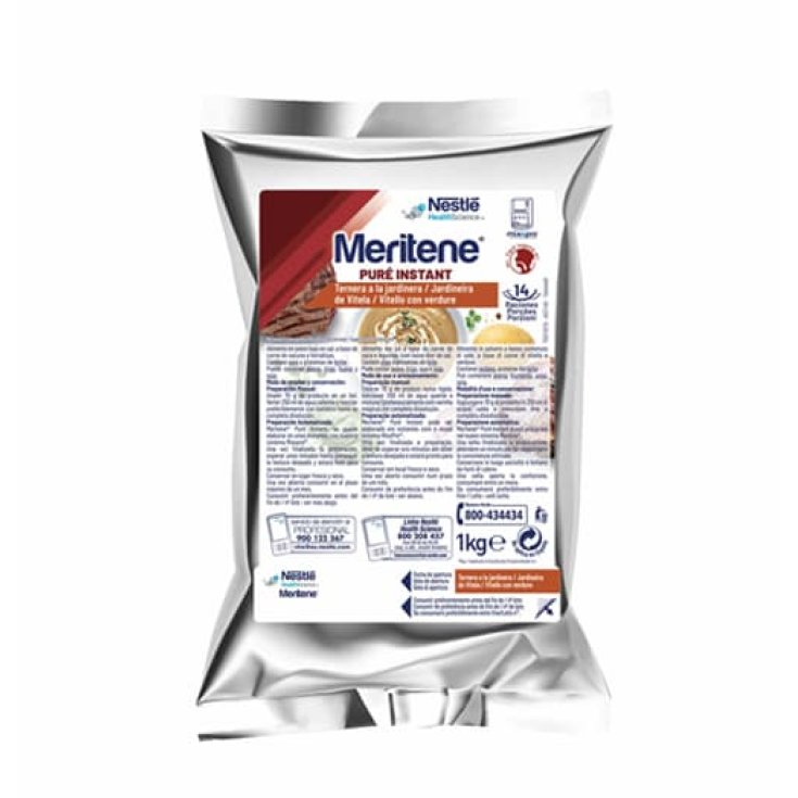 Kalbfleisch mit Gemüse Meritene® Nutrition Angereichertes Instant-Püree Nestlè 1Kg