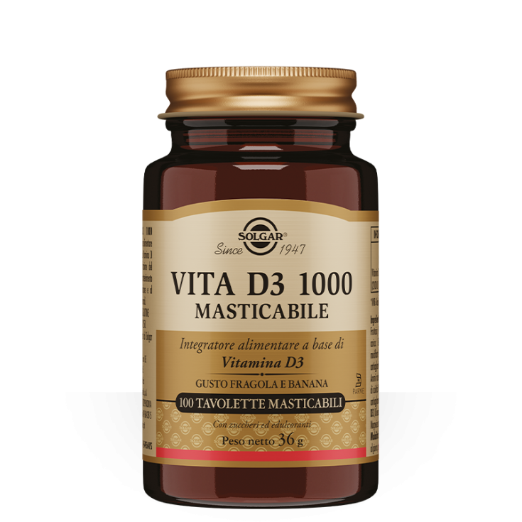 Vita D3 1000 Solgar Kautabletten 100 Tabletten