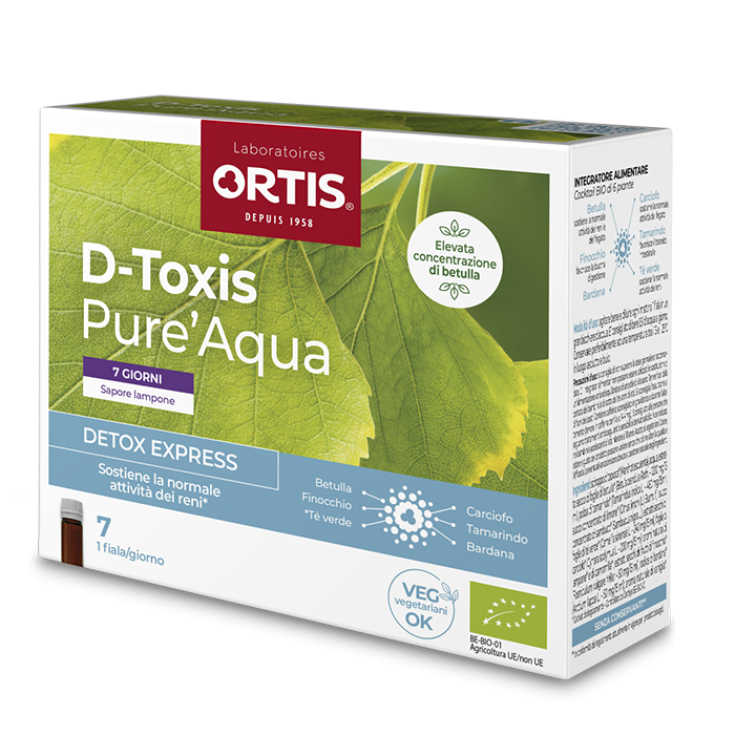 D-Toxis Pure'Aqua ORTIS® BIO HIMBEERE 7x15ml