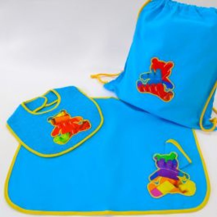 Kindergarten-Set 3-teiliges Lätzchen Lätzchen + Tischdecke