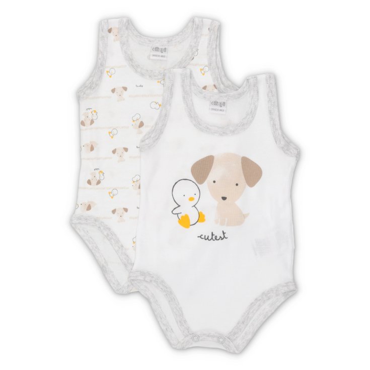 Bi-Pack Baby Mädchen Unterwäsche Body ohne