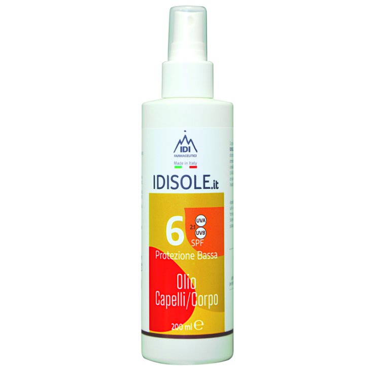 Idisole.It Spf6 Idi Farmaceutici Haar-/Körperöl 200ml