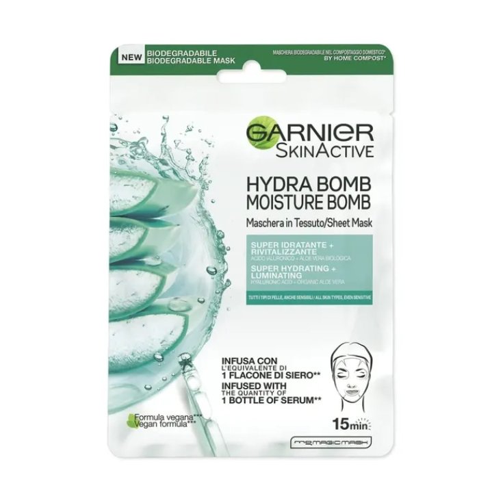 HYDRA BOMB Garnier Super feuchtigkeitsspendende und revitalisierende Stoffmaske 1 Stück