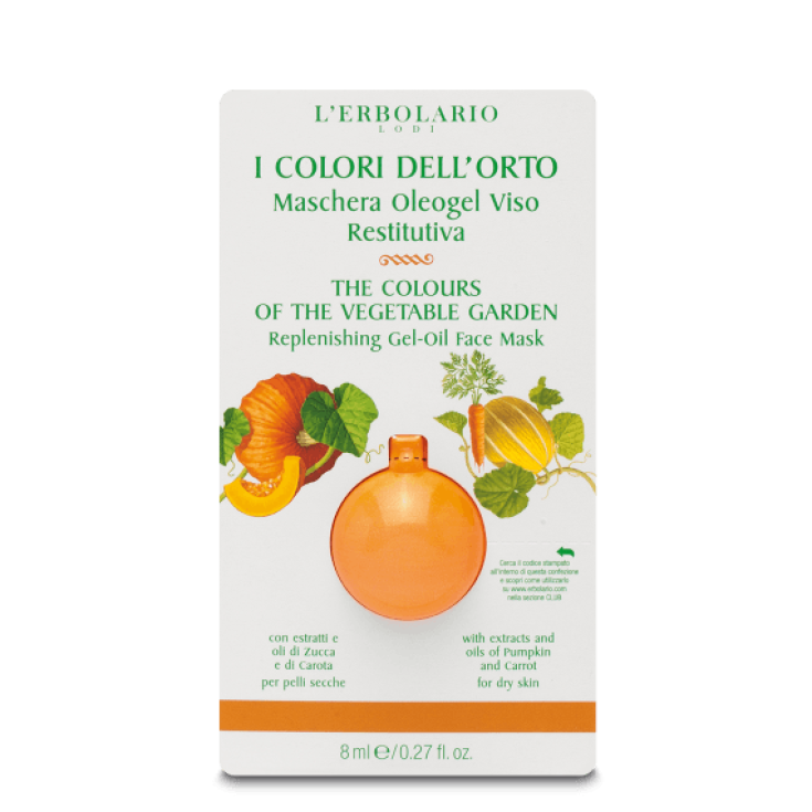 Oleogel Gesichtsmaske Restorative Die Farben des Gemüsegartens L'Erbolario 8ml