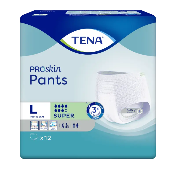 Proskin Super Tena Hose Größe L 12 Stück