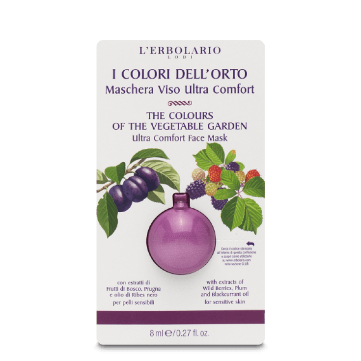 Ultra Comfort Gesichtsmaske Die Farben des Gartens L'Erbolario 8ml