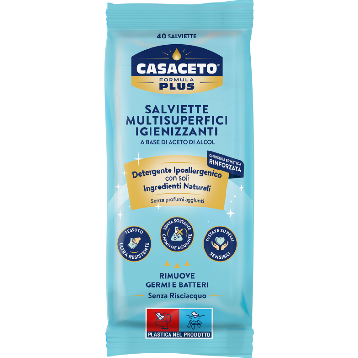 Casaceto Plus desinfizierende Mehrflächentücher 40 Stück