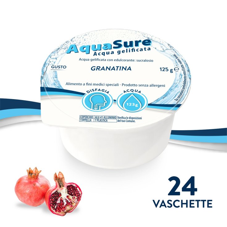 Aquasure Jelly Water Grenadine Geschmack 24X125g