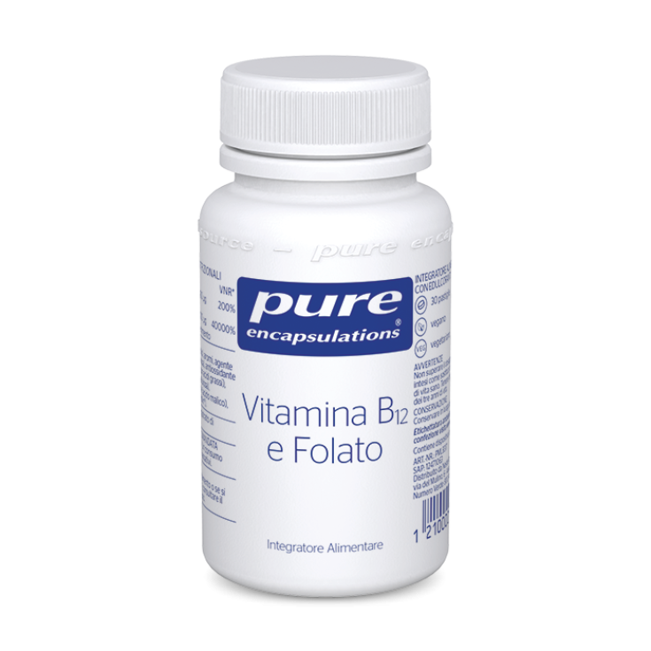 Vitamin B12 und Folat Pure Encapsulations 30 Tabletten