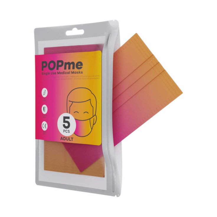 Sunset POPme OP-Maske für Erwachsene, 5 Stück