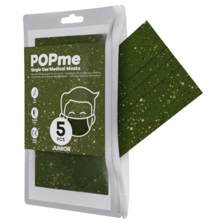 POPme Junior Camo Spray OP-Maske 5 Stück