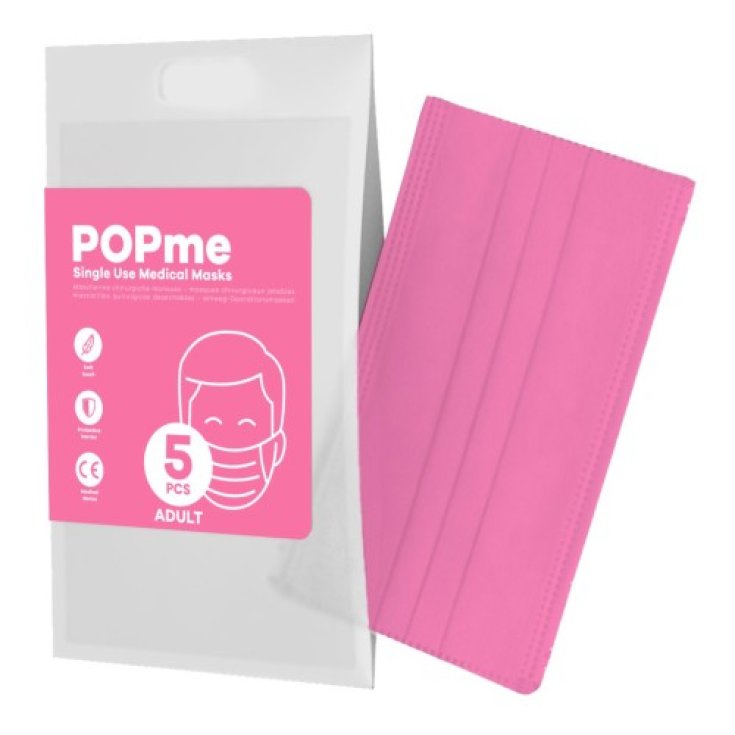POPme Kaugummi-OP-Maske für Erwachsene, 5 Stück