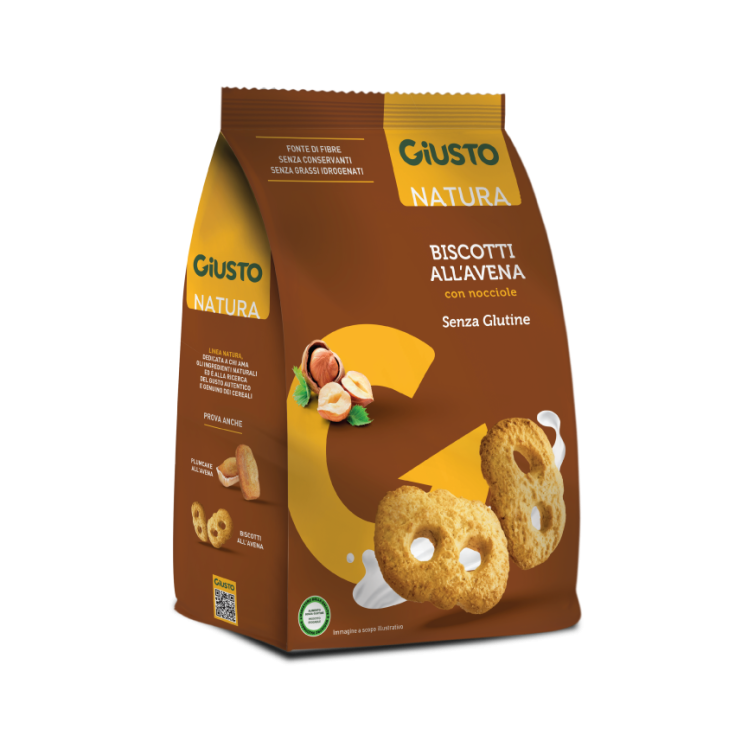 Giusto Natura Hafer- und Haselnusskekse 250g