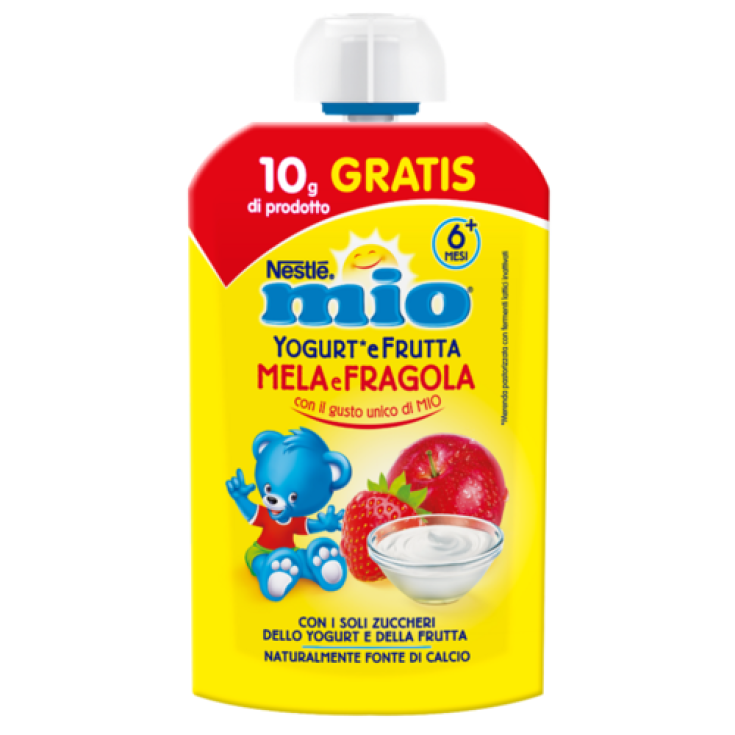 Joghurt und Obst Apfel und Erdbeere Nestlè Mio 100g
