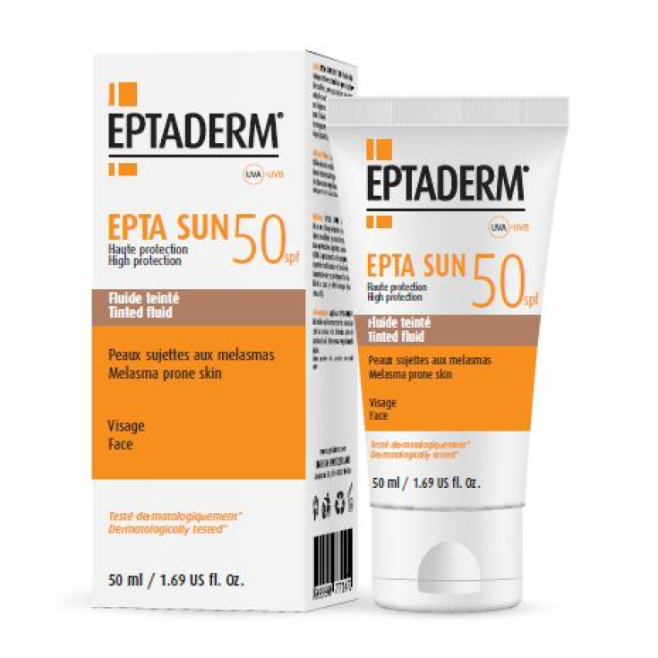 EPTA SUN SPF50 FARBIGE FLÜSSIGKEIT