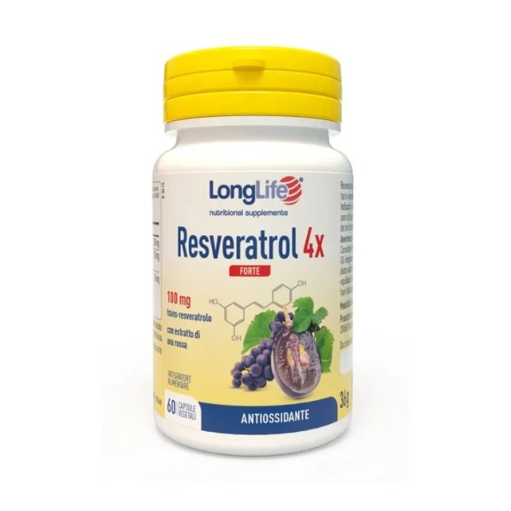 Resveratrol 4x Forte Longlife 60 Vegetarische Kapseln