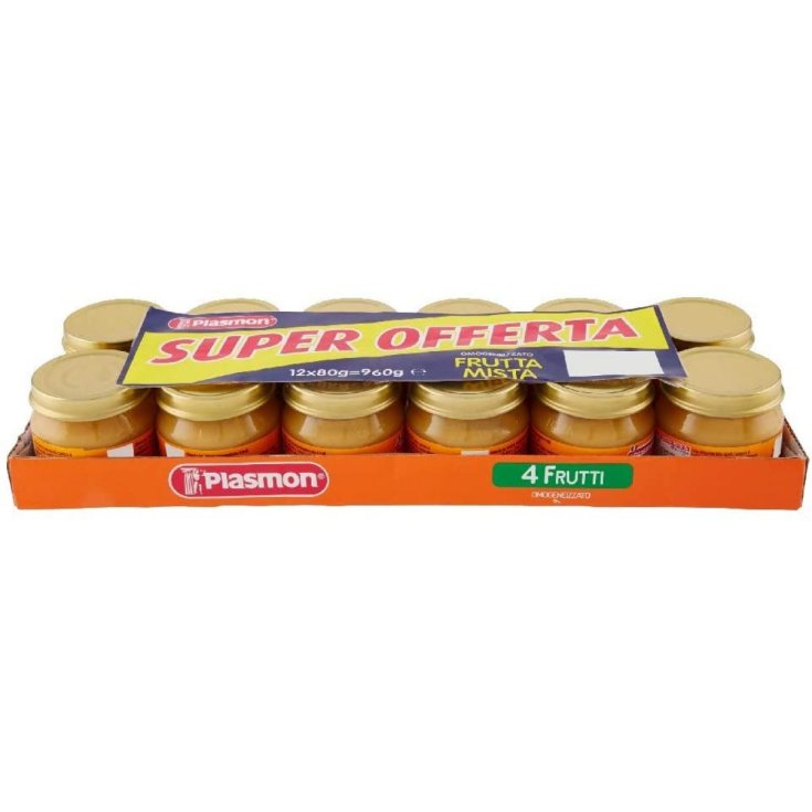 PLASMON OMOG 4 FRÜCHTE 12X80G