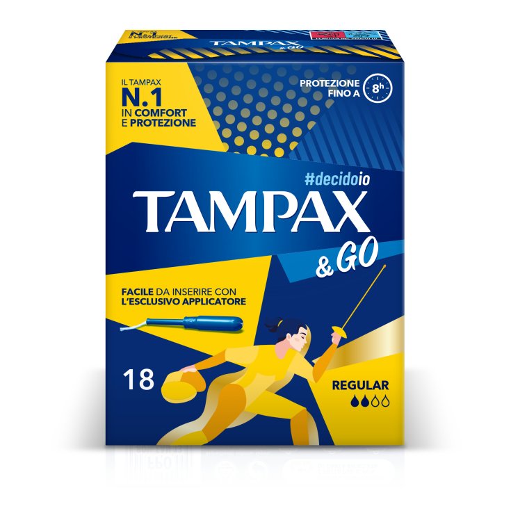 TAMPAX & GO REGELMÄSSIG 18STK